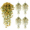 thumbnail image 4 of Artificial Flowers - Household Imitation - Artificial Hanging Flowers For Outdoor Spring Decoration 4Pcs Silk With Leaves Look Real Faux Flowers For Outside Porch - 1 Artificial Flower, 4 of 9
