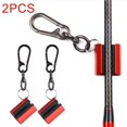 thumbnail image 6 of PASILI 2Pcs Rod Clips Wearable Fly Fishing Pole Holder Swivel Hook Fishing Accessories Lightweight Rod Holds Rest Outdoor Fish Tackle, 6 of 8