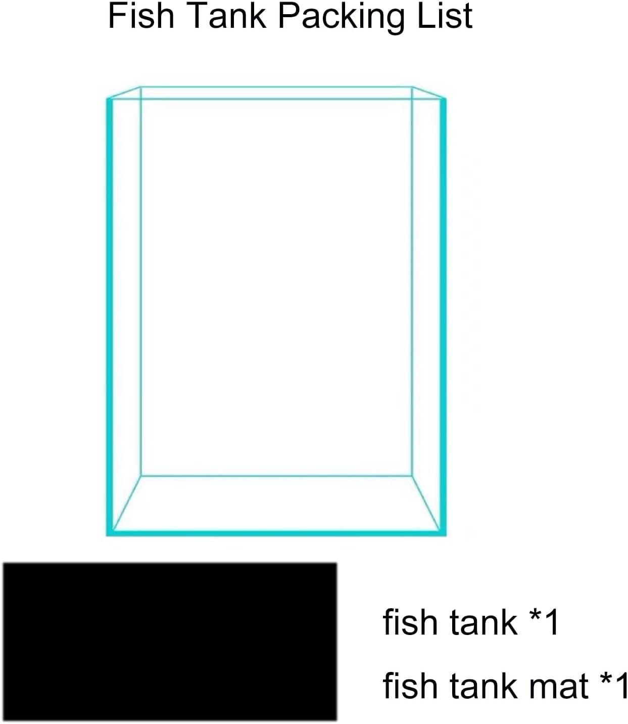 3 Gallon Glass Aquarium Kit for Betta Fish and Live Plants, Easy Maintenance Small Tank for Shrimp and Snails