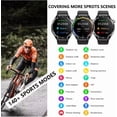 thumbnail image 6 of LAATIKUI smartwatch F200 waterproof IP67 suitable for both men's and women's sports mode, 1.55-inch fitness tracker, for answering/making calls/smart reminders, 6 of 9