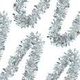 thumbnail image 7 of 6 Pack Christmas Tinsel Ribbon,70.8Inch Metalic Twist Tinsel Garland,Hanging for Christmas Tree,Fireplaces,Door, New Year Birthday Party (Silver), 7 of 7