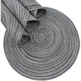 thumbnail image 2 of Round Placemats Set of 4 Round Braided Placemats 15 Inch Table Mats for Dining Tables Washable Heat Resistant Place mats for Party BBQ Christmas and Everyday Use (Black), 2 of 6