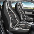 thumbnail image 4 of XYZCANDO Soft Vehicle Seat Protector SUV Auto Sedan, Stretchy Waterproof Car Seat Covers 2 Piece Polyester Dog Pattern, 4 of 10