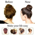 thumbnail image 5 of CUITING Hair Donut Bun Maker  2 Count Medium (3 Inch/Brown) - Easy to Use Ring Style Bun for Short and Thin Hair, 5 of 5