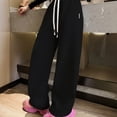 thumbnail image 6 of Generic Boys Girls Baggy Joggers Straight Leg Sweatpants Elastic Waist Track Pants/Drawstring, Solid School Athletic Trousers, 6 of 6