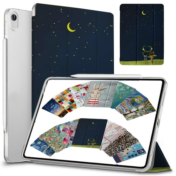 DuraSafe Cases for iPad PRO 11-1 Generation (Will Not Fit on PRO 11 2020) Ultra Slim Clear PC Back Shell Cover Supports Pencil Pair & Charging - Night Sky