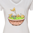 thumbnail image 4 of Inktastic Nachos Partying in Guacamole Women's V-Neck T-Shirt, 4 of 5