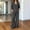 Black, variant on Floleo Women Polka Dot Two Piece Co Ord Outfits, V Neck Rollable Long Sleeve Blouse Elastic Waist Wide Leg Pants Casual Matching Suit With Side Pockets (Light Blue,S)
