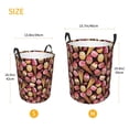 thumbnail image 3 of Balery Ice Cream Cake Cesta de ropa redonda con asas, impermeable, independiente, para ropa, juguetes, dormitorio y familia-Medium, 3 of 6