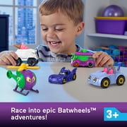 Fisher-Price DC Batwheels 1:55 Scale Car & Truck Play Vehicle Multipack, 5-Piece Diecast Toy Cars