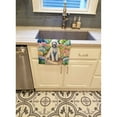 thumbnail image 2 of White Poodle Spring Path Kitchen Towel, 2 of 5