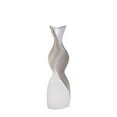 thumbnail image 1 of Sagebrook 14641-02 20 in. Ceramic Twisted Vase, White & Silver, 1 of 1