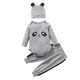thumbnail image 1 of Gibobby Conjunto de pantalones para niños Ropa Bebé Sombrero Trajes Infantes Niños Niñas Pantalones de dibujos animados Imprimir Niñas Trajes y conjunto(Gris,18-24Meses), 1 of 5