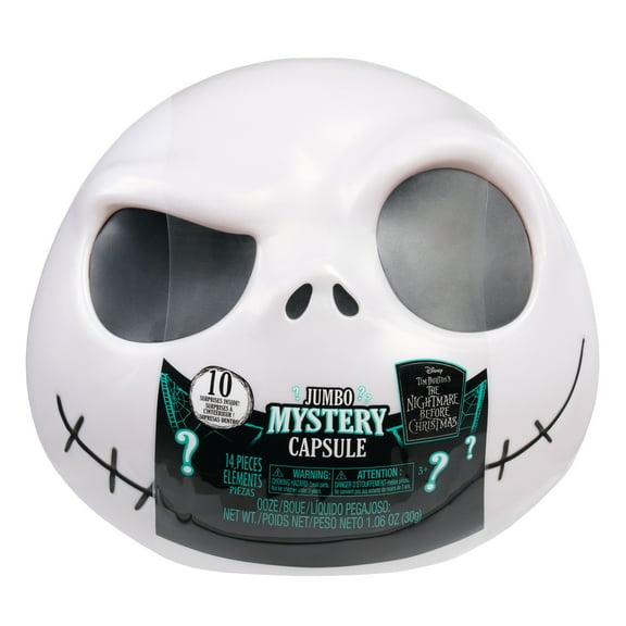Disney Tim Burton's The Nightmare Before Christmas Jumbo Mystery Capsule, 10 Surprises, Ages 3 