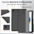 thumbnail image 6 of Fintie Case for Samsung Galaxy Tab A8 10.5 inch Tablet 2022 (SM-X200/X205/X207), Slim Lightweight Tri-Fold Stand Cover Hard Back Shell Auto Wake/Sleep, Gray, 6 of 8
