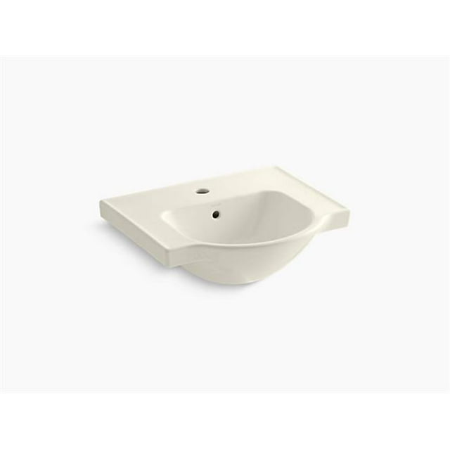 Kohler K-5247-1-96 Évier de Bassin à un Trou de 21 Po - Biscuit