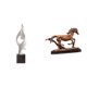 thumbnail image 1 of Estatua de arte abstracto, escultura moderna de caballo en resina, figura coleccionable, adorno animal en miniatura con líneas suaves y detalles reali, 1 of 8
