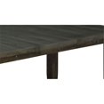 thumbnail image 3 of Table de Salle à Manger Extensible en Bois de Chêne Foncé Rustique, 3 of 4