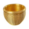 thumbnail image 4 of China Latón Fengshui Copa Utensilios de cocina Adornos Estatua Escultura Bar Vasos Tazones Cuenca Adorno para beber Escritorio Regalos Decoración Baoblaze Cuenco Fengshui de latón, 4 of 8