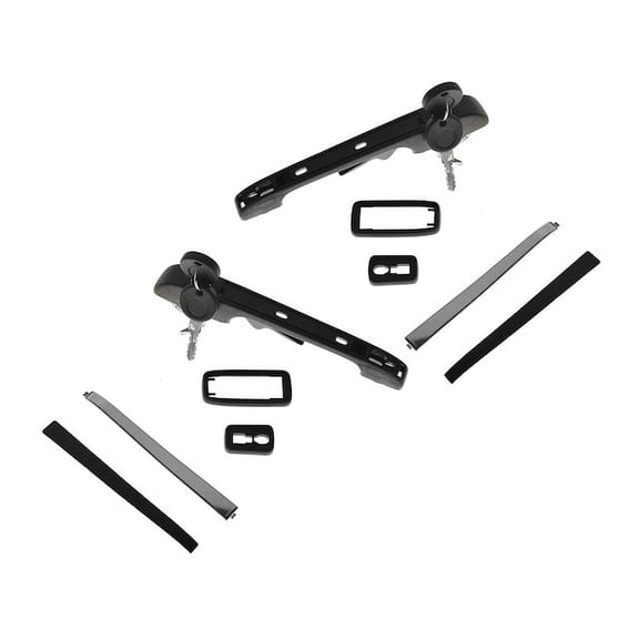 Left and Right Door Handle Set 2 Piece - Compatible with 1981 - 1992 Volkswagen Jetta 1982 1983 1984 1985 1986 1987 1988 1989 1990 1991