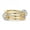 Plain Yellow Gold, variant on 14K Gold Plated Interlocked Stackable Rings for Women Statement Multi Ring Mixed Metals Stack Cubic Zirconia Two-Toned Stacking Jewelry