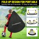 thumbnail image 4 of Portería de Fútbol Infantil Para Jardín, Set de 2 Redes Portátiles de 4x3 pies, Mini Portería Plegable para Entrenamiento de Niños de 3 a 14 Años, Equipamiento de Juego al Aire Libre con Conos y Balón, 4 of 7
