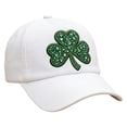 thumbnail image 2 of St Patricks Day Cap - Comfortable Fabric with Sweat Absorption for All-Day Wear - Stylish Embroidery Design for Men and Women, Blue, 2 of 3