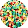thumbnail image 4 of 200 Pcs Beads Flat Round Colorful Spacer for Handmade Children's Jewelry Toy Making DIY, Smiley-Yellow, 4 of 6