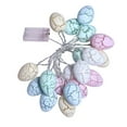 thumbnail image 3 of YWIYIUD 1PC Easter Banner 3D Eggs Banner Cute Eggs Garland, Eggs String Lights Battery Operated, Spring Decor Lights for Indoor Outdoor, Easter Spring Party Decorations 5/10 FT, 3 of 8