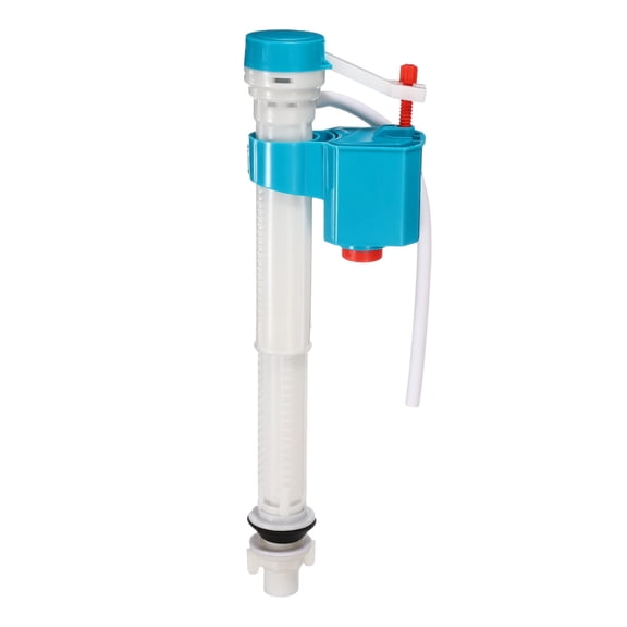 1 Set Toilet Fill Valve Replacement Kit, Universal Quiet and Fast Stop Toilet Leaks Repair Kit, Height Adjustable Fill Valve Hardware for Tank and Bowl Water Control, Dark Blue