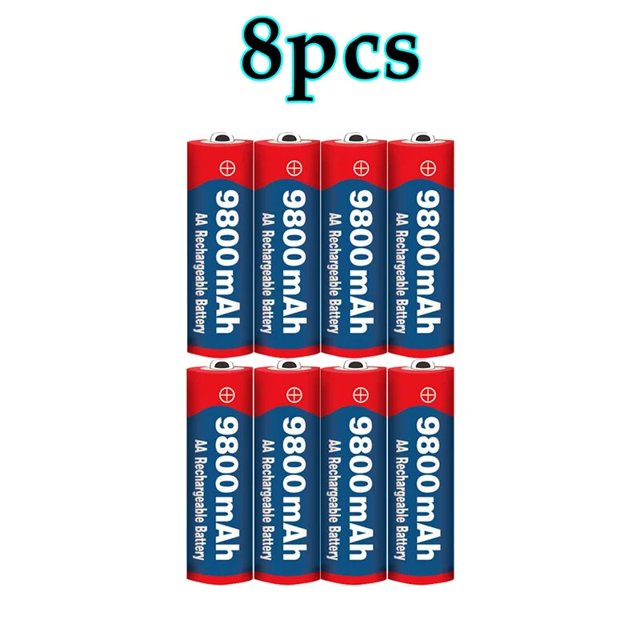 2022 New 1.5V AA 9800 mAh+1.5V AAA 8800 mAh Alkaline1.5V Rechargeable Battery For Clock Toys Camera battery