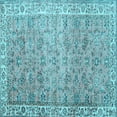 thumbnail image 1 of Ahgly Company Indoor Square Persian Light Blue Traditional Area Rugs, 6' Square, 1 of 4