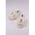thumbnail image 3 of Pretty You London Women's Darcey Diamante Slider Slipper in Cream, 3 of 5