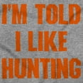thumbnail image 5 of I'm Told I Like Hunting Funny Babies Unisex Plus Size Hoodie Brisco Brands 2X, 5 of 6
