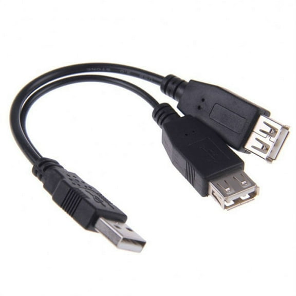Chenyang CY USB 2.0 A Male to Dual Data USB 2.0 A Female   Power Cable USB 2.0 A Female Extension Cable 20cm Cable