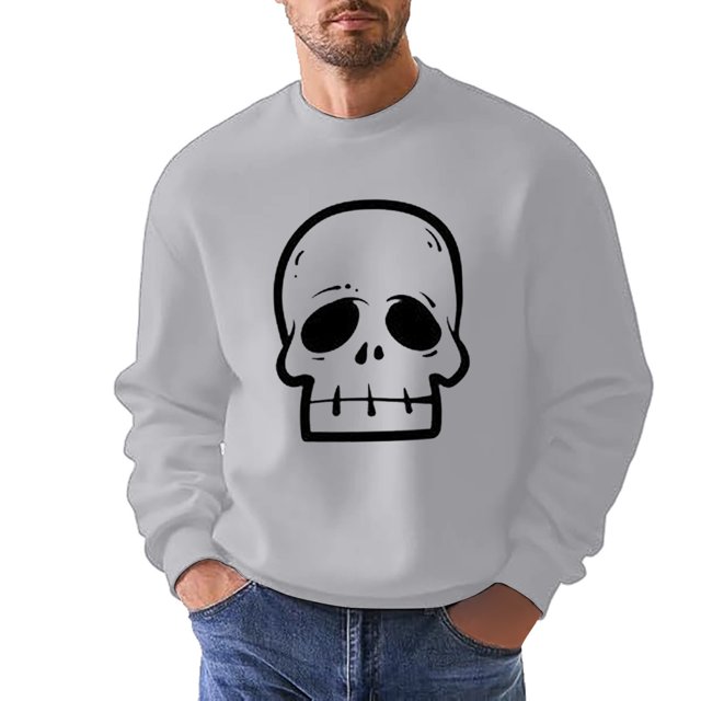 TJAZFJPA Sweat-Shirt Noir Homme Graphique Mode Décontractée Partie Impression 3D Manches Longues Pull à Capuche Col Rond Sweat-Shirt pour Hommes en Gros Sweat-Shirt Homme Drôle