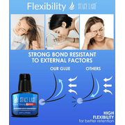 Stacy Lash Extra Strong Evolution Adhesive (0.34 fl.oz / 10 ml) / Black Cyanoacrylate Eyelash Extension Glue / Fast Drying Formula / Professional Use Only