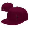 thumbnail image 4 of DouZhe Flat Brim Cap Snapback Hat, Retro Mexico Style Bird Prints Adjustable Red Adult Baseball Cap, 4 of 6