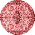 thumbnail image 1 of Ahgly Company Indoor Round Medallion Red Traditional Area Rugs, 6' Round, 1 of 4