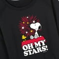 thumbnail image 3 of Peanuts - Oh My Stars - Women's French Terry Long Sleeve Shirt, 3 of 6