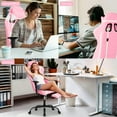 thumbnail image 7 of NiamVelo Gaming Chair with Footrest, Racing Style Gamer Chair for Adults&Teen, High Back Reclining Game Chair with Headrest and Lumbar Support, Computer Chair Desk Chair 250lb Capacity （Pink）, 7 of 7