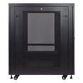 thumbnail image 3 of NavePoint 18U Rack Enclosure Server Cabinet, Mid Depth 33 Inch Deep, Perforated Door Lock and Casters Black, 3 of 6