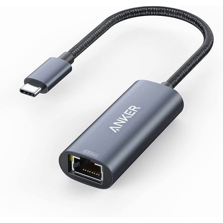 Anker USB C to Ethernet Adapter,USB Type-C to 2.5 Gbps Ethernet LAN Network Adapter,Aluminum Portable