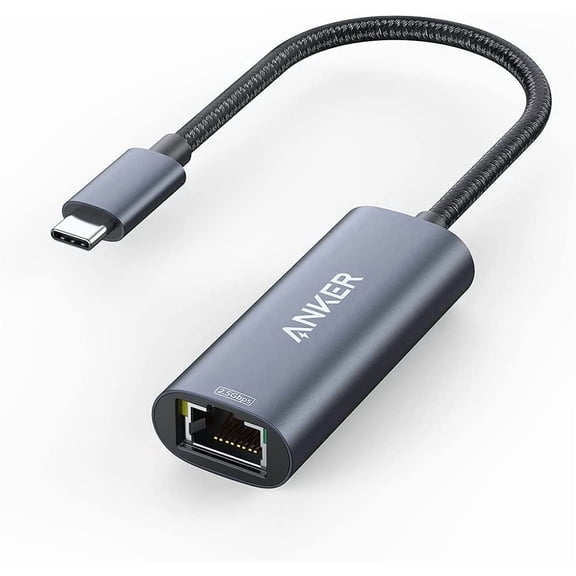 Anker USB C to Ethernet Adapter,USB Type-C to 2.5 Gbps Ethernet LAN Network Adapter,Aluminum Portable