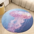 thumbnail image 5 of Jellyfish Ocean Style Washable Round Rug -Circle Area Rugs for Nursery Bedroom, Vintage Non Slip Non Shedding Low Pile Carpet for Living Room Coffee Table Entryway, 5 of 7