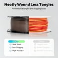 thumbnail image 4 of ouhos Silk PLA Filament 1.75 mm for 3D Printer, Metal-Like Shiny Consumables, Dimensional Accuracy +/- 0.02 mm, 1 KG, Metallic Black Silk Filament, 4 of 7