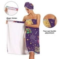 thumbnail image 4 of 3-Piece Bathroom Towel Set with Bath Towel, Quick-Dry Hair Cap and Hair Turban for Bath Yoga Beach Santa Claus with Gifts, 4 of 6