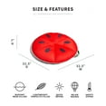 thumbnail image 5 of Big Joe Fruit Slice Small No Inflation Needed Pool Float, Watermelon Mesh, Quick Draining Fabric, 4 feet Big, 5 of 6