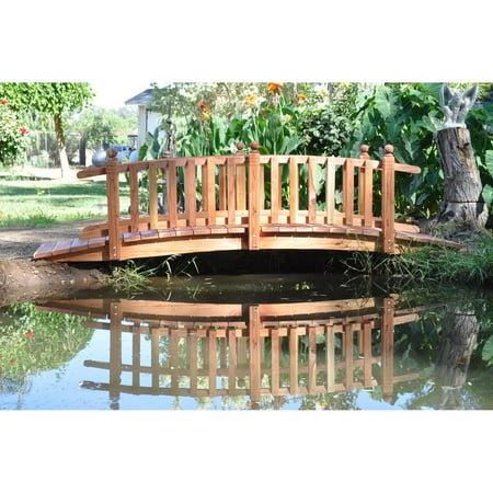 Redwood 8 ft. Spindle Bridge