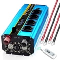 thumbnail image 3 of Pure Sine Wave Inverter 4000W/8000W Inverter 12V 230 12v To 220 Converter 4 Way Output Voltage With 4 USB Charger 5V ,Wide Usage, 3 of 7